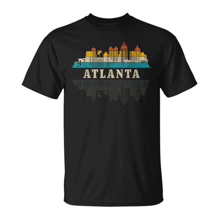 Atlanta Skyline Georgia Atl Vintage Pride Retro T-Shirt