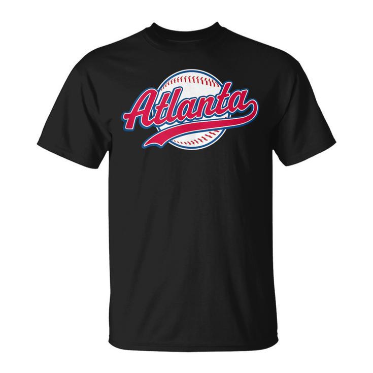 Atlanta Vintage Baseball Throwback Retro T-Shirt