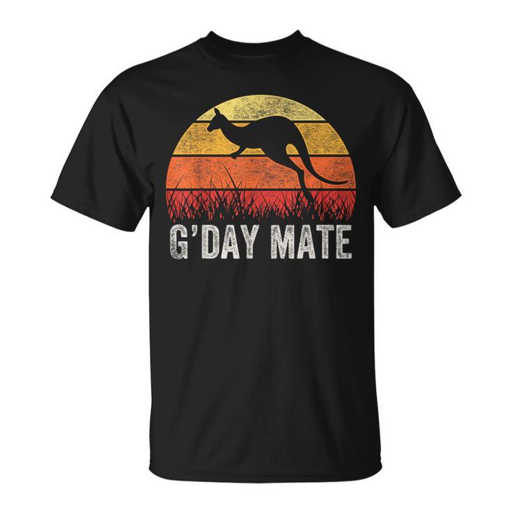 Australia G'day Mate Kangaroo Australian Vintage T-Shirt
