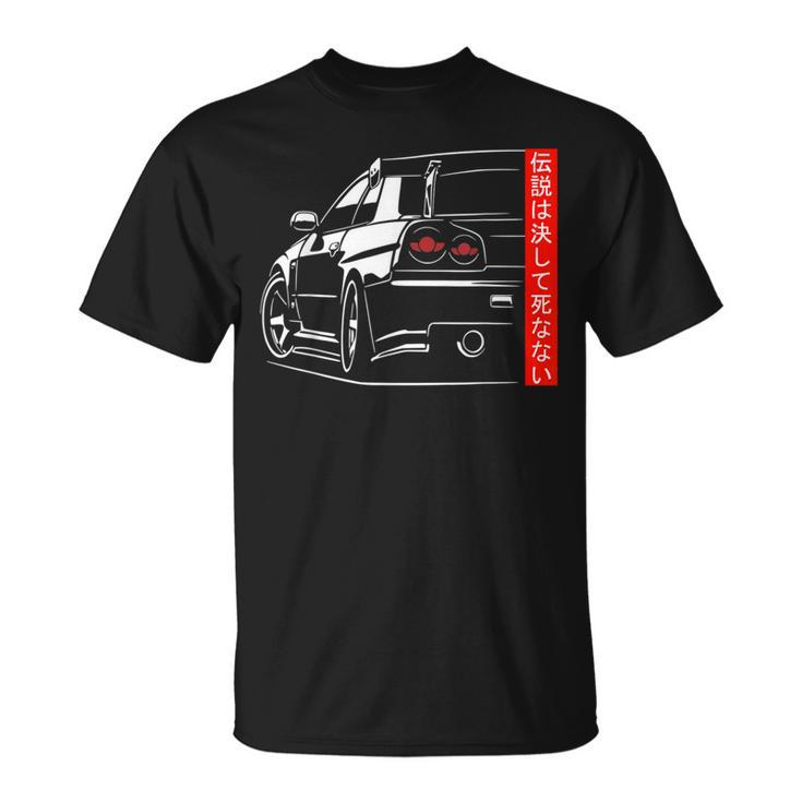 Automotive Jdm Legend Tuning Car 34 Japan T-Shirt