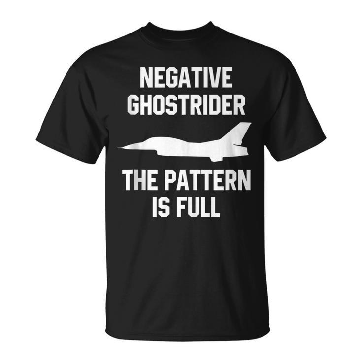 Aviation Negative Ghost Rider Pattern Is Full T-Shirt