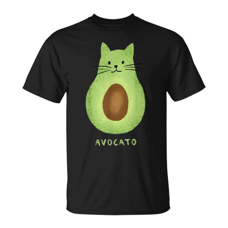 Avocato Cute Cat Avocado Vegan And Cat Owner Kitten T-Shirt
