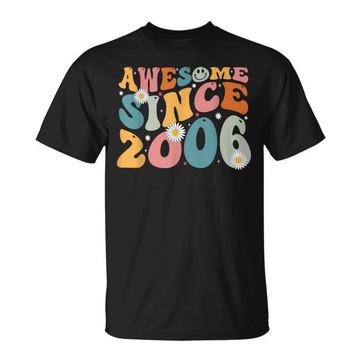 Awesome Since 2006 18Th Birthday Retro Born In 2006 T-Shirt