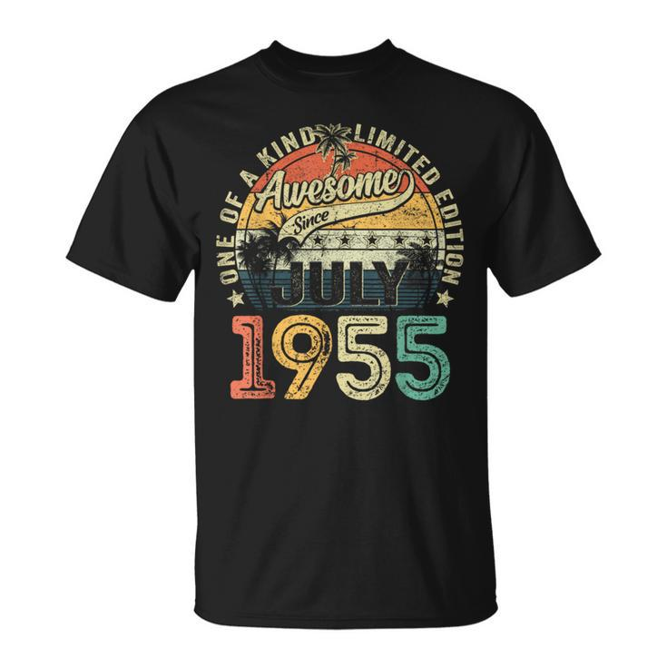 Awesome Since July 1955 Vintage 69Th Birthday Men T-Shirt