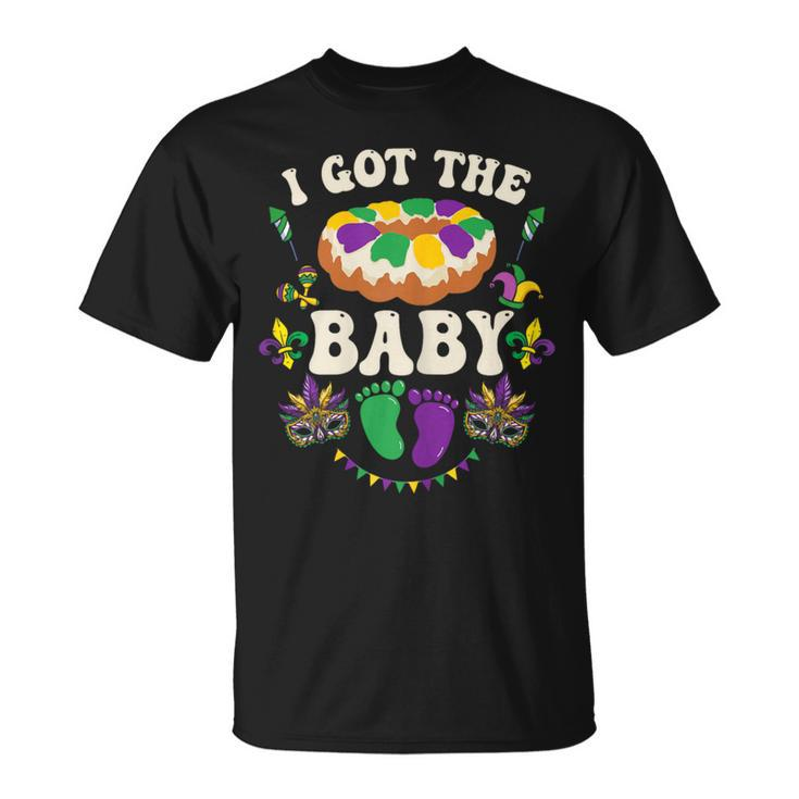 I Got The Baby Pregnancy Announcement Mardi Gras T-Shirt