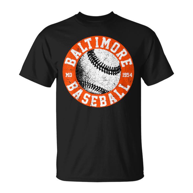 Baltimore Baseball Retro Vintage Baseball Lover T-Shirt