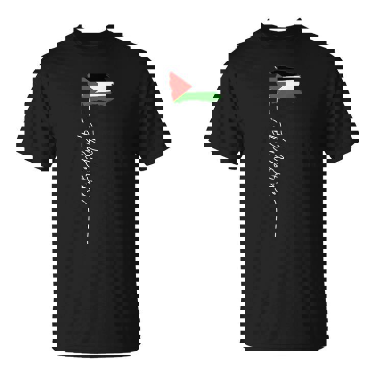 Bandera De Palestina Elegante Bandera Patriótica Palestina Camiseta unisex