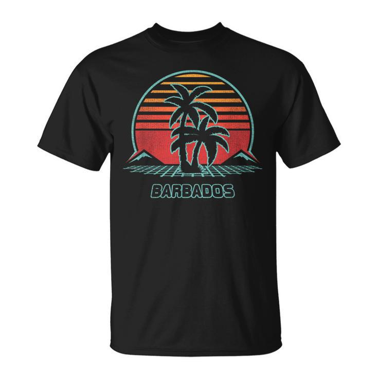 Barbados Retro Vintage 80S Style T-Shirt