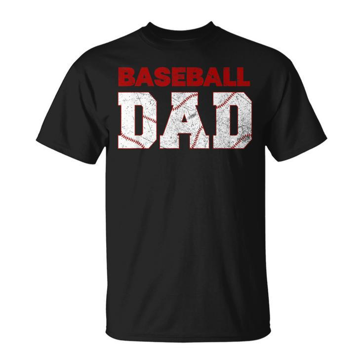 Baseball Dad Happy Fathers Day For Boys Kid T-Shirt