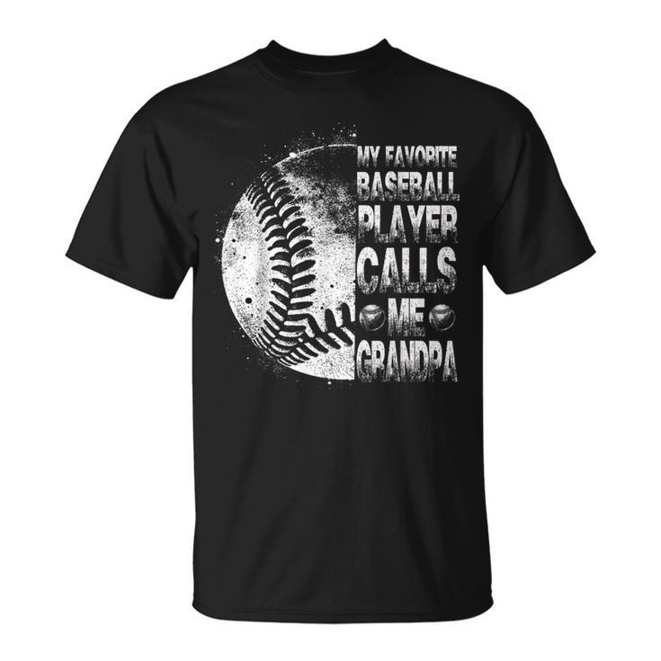 Baseball- Mein Lieblingsspieler Nennt Mich Opa Papa T-Shirt