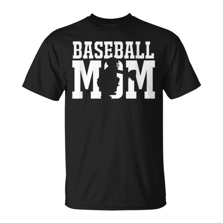 Baseball Mom Featuring Baseball Catcher T-Shirt