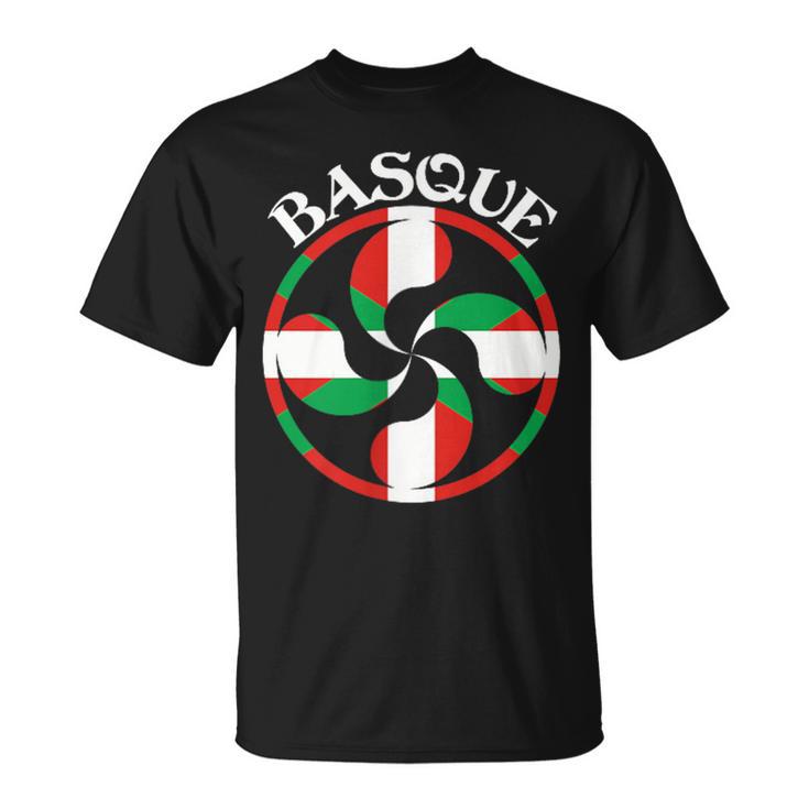 Basque Flag Lauburu Basque Country Basque Lauburu Basque T-Shirt