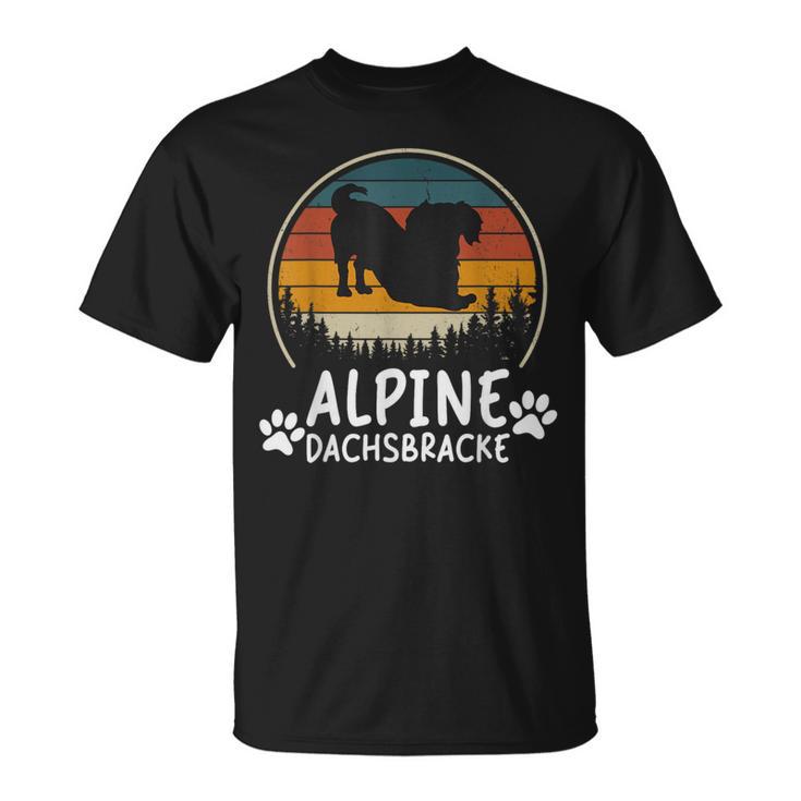 Basset Alpindackel Papa Wieneratertag T-Shirt