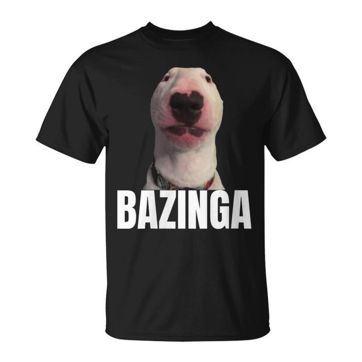 Bazinga Cringe Meme Dog Genz Trendy Nager Slang T-Shirt