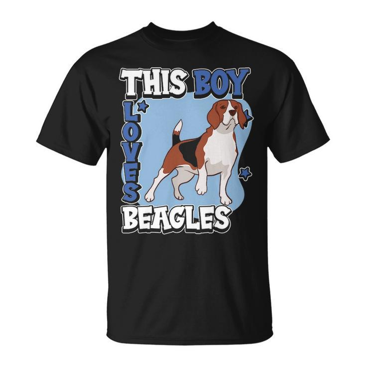 Beagle Quote Dog Owner This Boy Loves Beagles T-Shirt