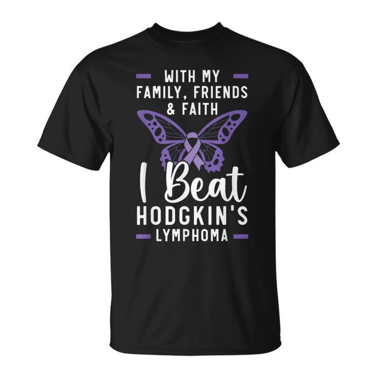 I Beat Hodgkin's Lymphoma Survivor Lymphoma Cancer T-Shirt