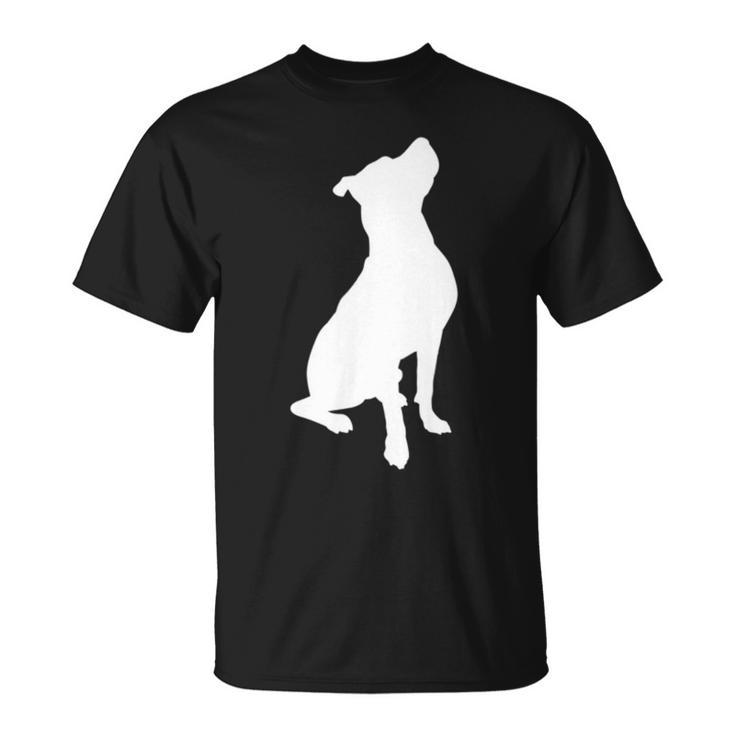 Beautiful White Pitbull For Pittie Moms Dads Dog Lovers T-Shirt