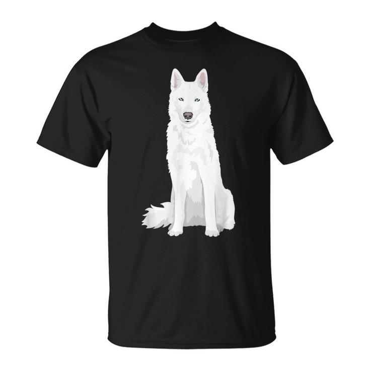 Beautiful White Siberian Husky Sweet White Snow Dog T-Shirt