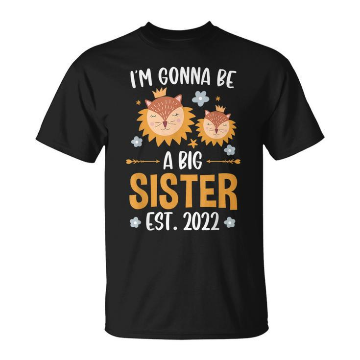 I Become A Big Sister 2022 Lion T-Shirt