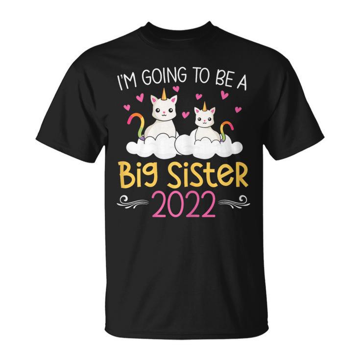 Become Big Sister Unicorn 2022 T-Shirt