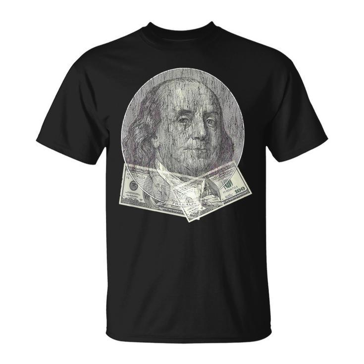 Benjamin Franklin 100 Dollar Bill T Hundred Dollars T-Shirt