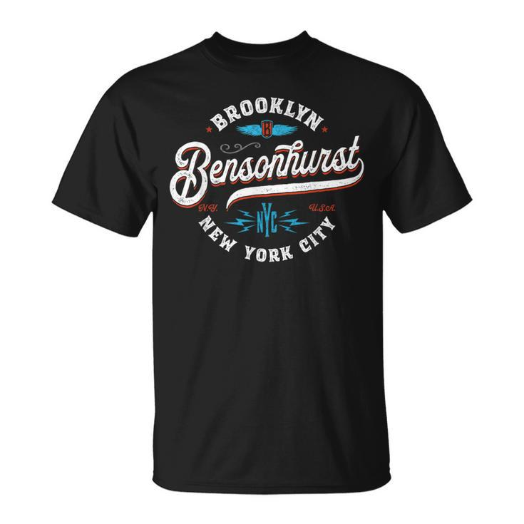 Bensonhurst Brooklyn New York Nyc Retro Vintage Graphic T-Shirt
