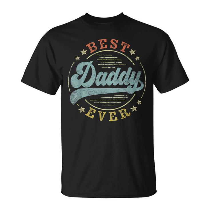 Best Daddy Ever Father's Day Daddy Vintage Emblem T-Shirt