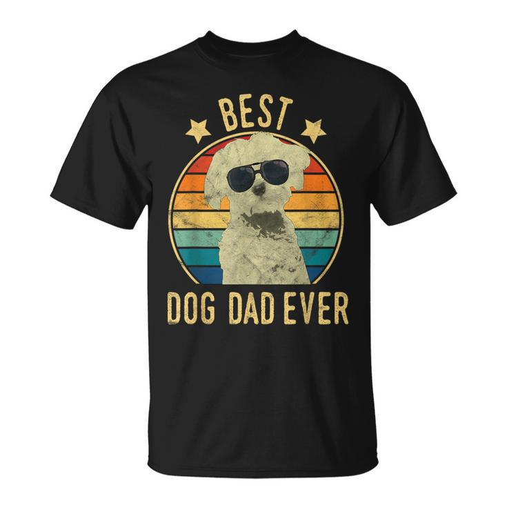 Best Dog Dad Ever Maltese Father's Day T-Shirt