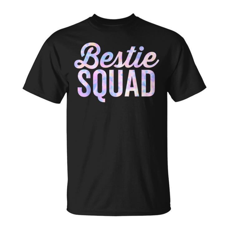 Best Friend Matching Bestie Squad Bff Cute Tie Dye Sleepover T-Shirt