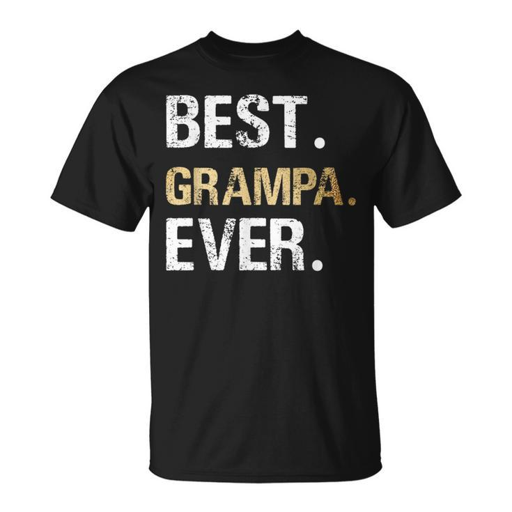 Best Grampa Graphic Grampa From Granddaughter Grandson T-Shirt