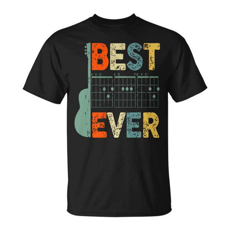Best Guitar Dad Ever Chords Best Dad Guitar Father's Day T-Shirt
