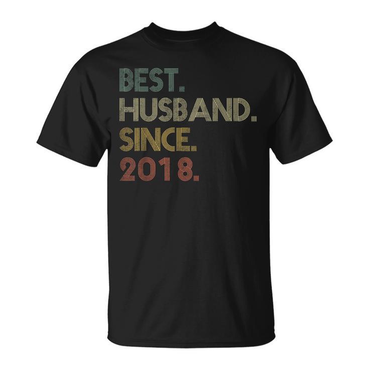 Best Husband Since 2018 Epic Couple 6Th Wedding Anniversary T-Shirt