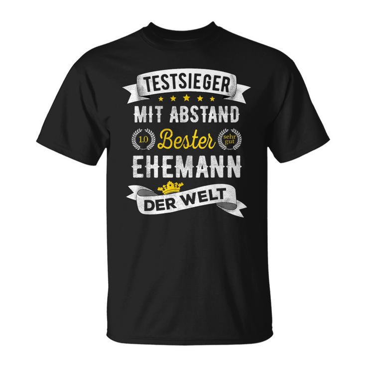 Best Husband Der Welt Test Winner Slogan T-Shirt