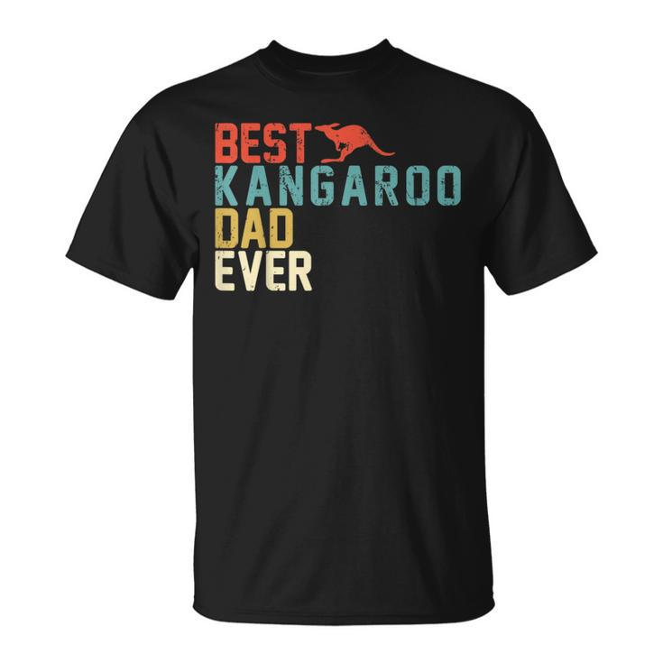 Best Kangaroo Dad Ever Retro Vintage T-Shirt