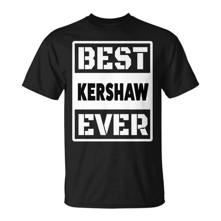 Best Kershaw Ever Custom Family Name T-Shirt