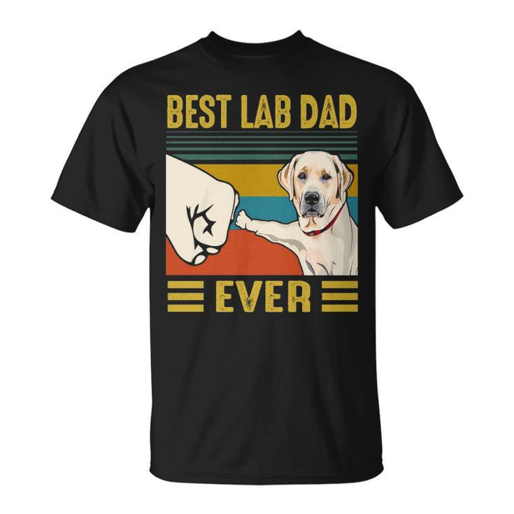 Best Lab Dad Labrador Retriver Dog T-Shirt