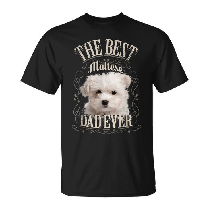 Best Maltese Dad All Maltese Dog intage T-Shirt