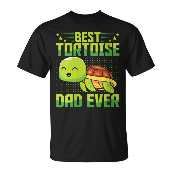 Best Tortoise Dad Ever Vintage Retro Papa Fathers Day T-Shirt