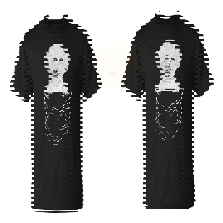Bichons Frisés Avec Inscription Dog In Pocket T-Shirt