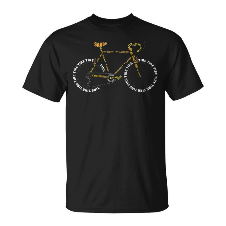 Bicycle Anatomy Cute Cycling Is Life T-Shirt