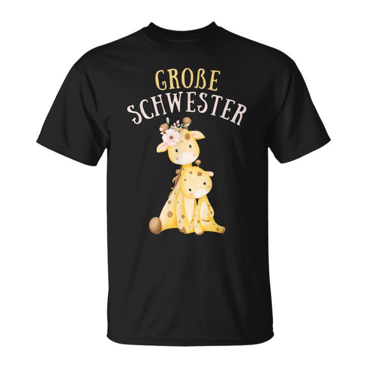 Big Sister Giraffe Become Sister T-Shirt