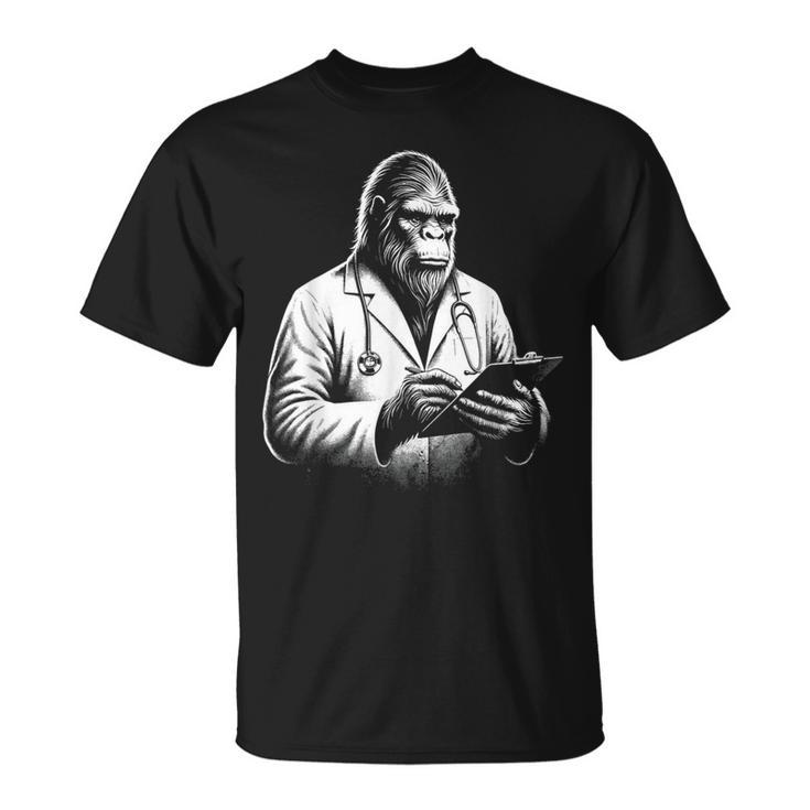 Bigfoot Doctor Sasquatch Vintage Dr Bigfoot Medical T-Shirt