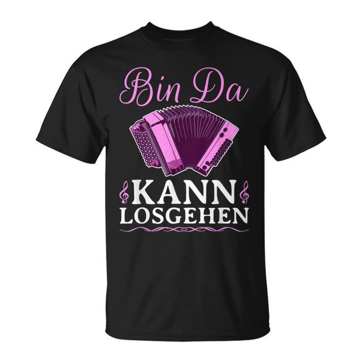 Bin Da Kann Losgehen Styrian Harmonica Squeeze S T-Shirt