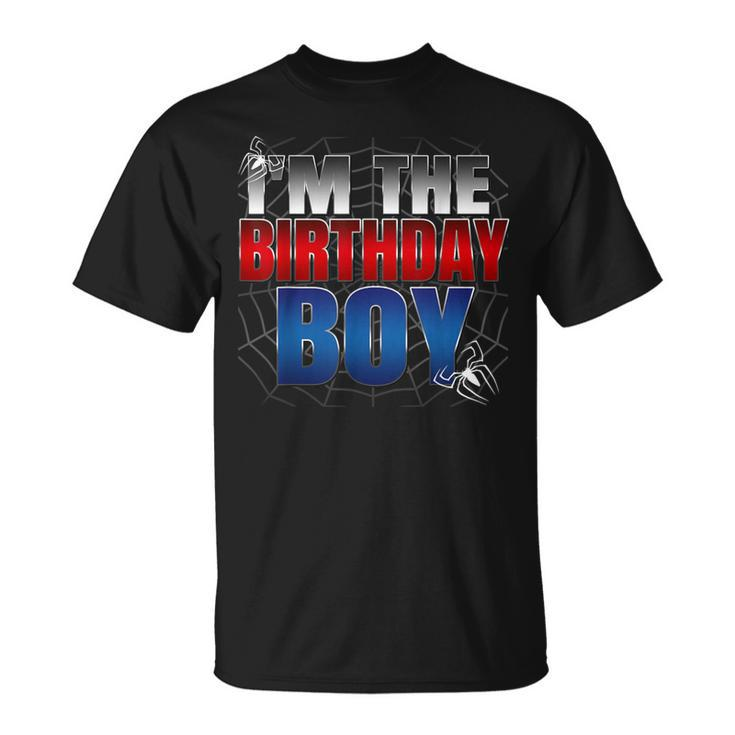Im The Birthday Boy Spider Web Family Matching T-Shirt