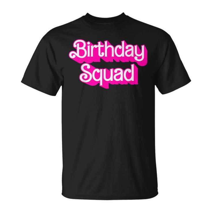 Birthday Squad Birthday Party Matching Family Group T-Shirt