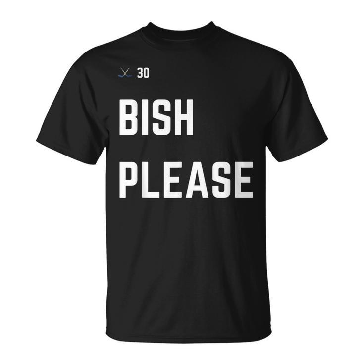 Bish Please Hockey Dallas Goalie Stars T-Shirt