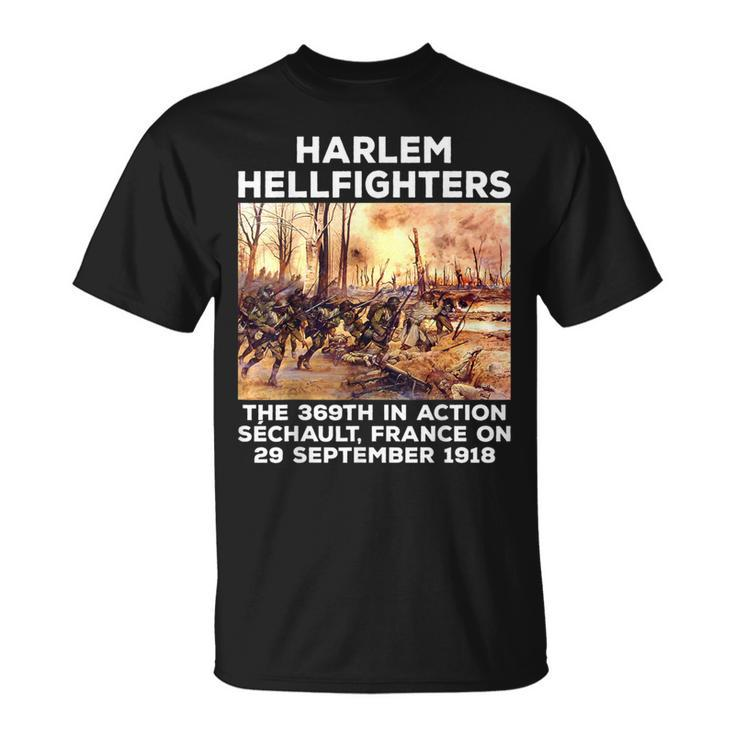 Black Military History Usa Black History Harlem Hellfighters T-Shirt