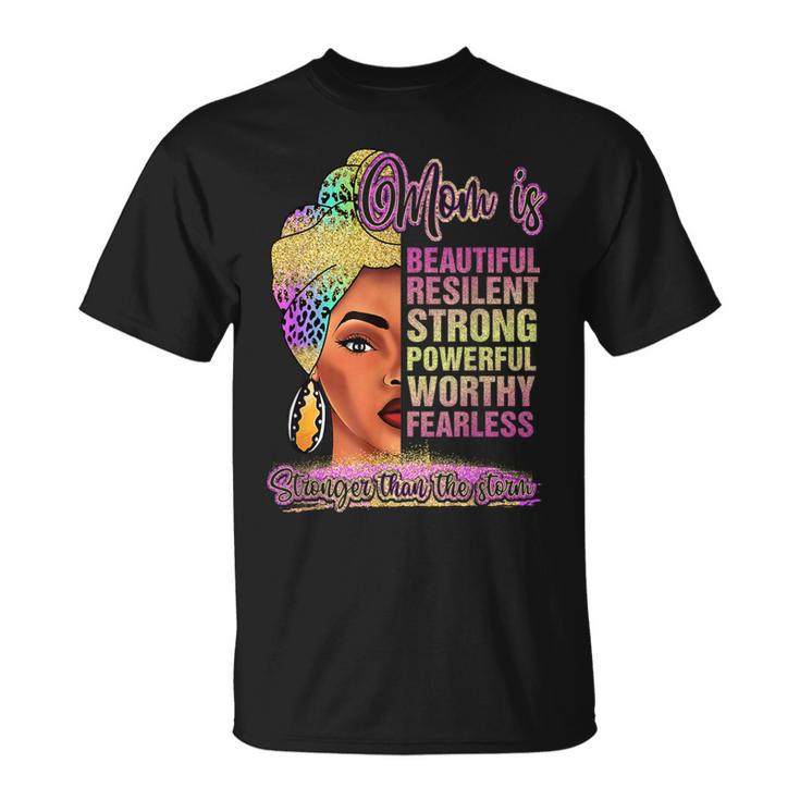 Black Mom Queen Melanin Afro African Mama T-Shirt