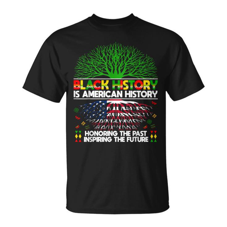 Black History Is American History Patriotic Womens T-Shirt