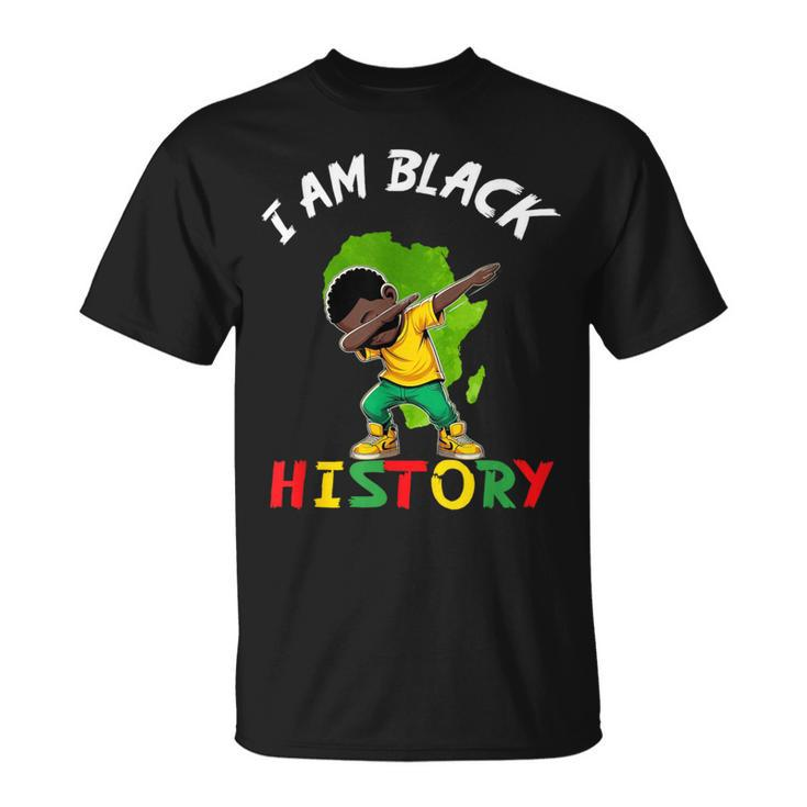 I Am Black History Boys Black History Month Celebrating T-Shirt